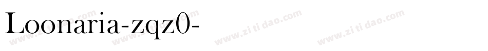 Loonaria-zqz0字体转换
