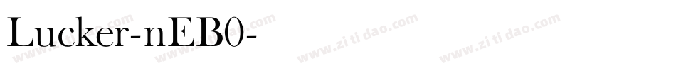 Lucker-nEB0字体转换