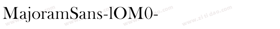 MajoramSans-lOM0字体转换