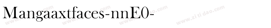 Mangaaxtfaces-nnE0字体转换