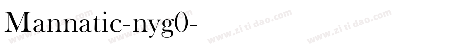 Mannatic-nyg0字体转换