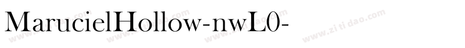 MarucielHollow-nwL0字体转换