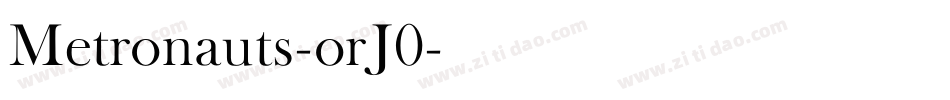 Metronauts-orJ0字体转换