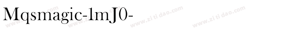Mqsmagic-1mJ0字体转换