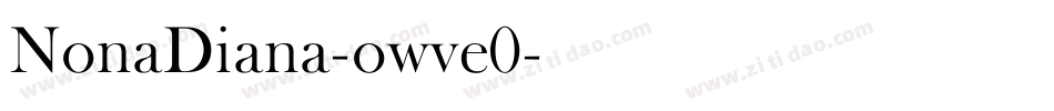 NonaDiana-owve0字体转换
