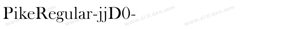 PikeRegular-jjD0字体转换