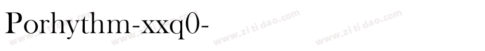Porhythm-xxq0字体转换
