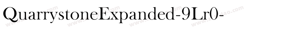 QuarrystoneExpanded-9Lr0字体转换