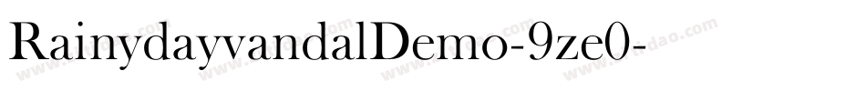 RainydayvandalDemo-9ze0字体转换