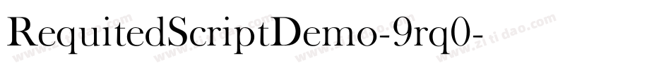 RequitedScriptDemo-9rq0字体转换
