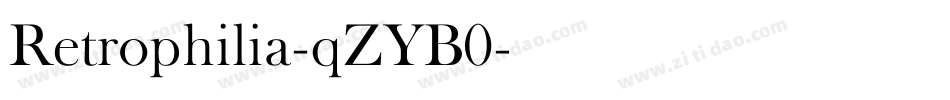Retrophilia-qZYB0字体转换