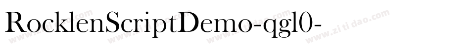 RocklenScriptDemo-qgl0字体转换