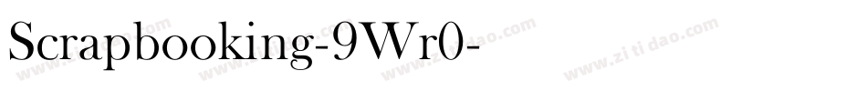 Scrapbooking-9Wr0字体转换