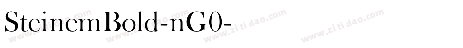 SteinemBold-nG0字体转换