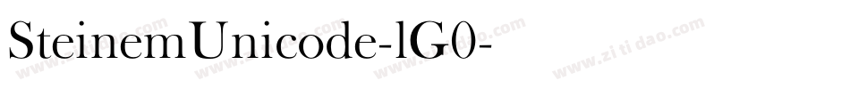 SteinemUnicode-lG0字体转换