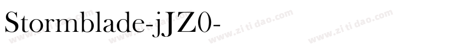 Stormblade-jJZ0字体转换