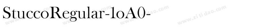 StuccoRegular-1oA0字体转换