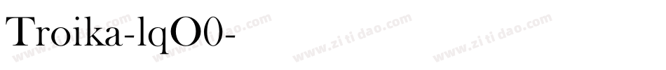 Troika-lqO0字体转换