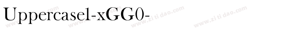 Uppercase1-xGG0字体转换