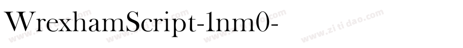WrexhamScript-1nm0字体转换