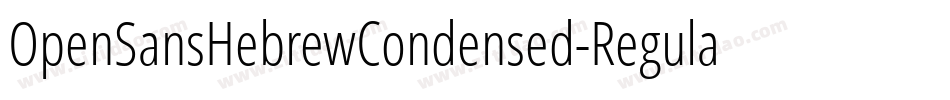 OpenSansHebrewCondensed-Regular字体转换