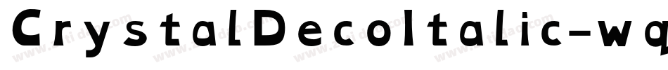 CrystalDecoItalic-wq9n字体转换