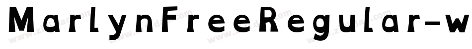 MarlynFreeRegular-w1G9n字体转换