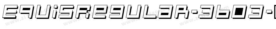 EquisRegular-36o3字体转换