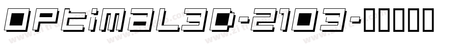 Optimal3D-21O3字体转换