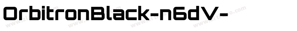 OrbitronBlack-n6dV字体转换