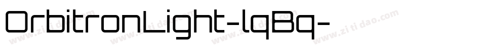 OrbitronLight-lqBq字体转换