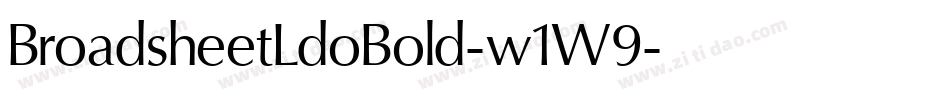 BroadsheetLdoBold-w1W9字体转换
