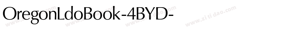 OregonLdoBook-4BYD字体转换