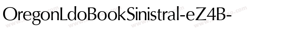 OregonLdoBookSinistral-eZ4B字体转换