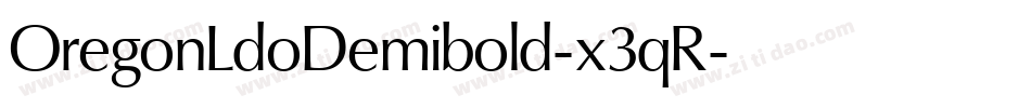 OregonLdoDemibold-x3qR字体转换