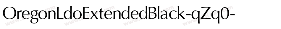 OregonLdoExtendedBlack-qZq0字体转换