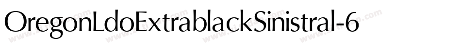 OregonLdoExtrablackSinistral-6Y7v字体转换