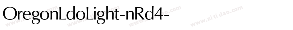 OregonLdoLight-nRd4字体转换