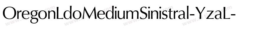 OregonLdoMediumSinistral-YzaL字体转换