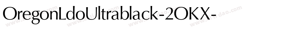 OregonLdoUltrablack-2OKX字体转换