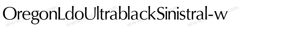 OregonLdoUltrablackSinistral-w1q9字体转换