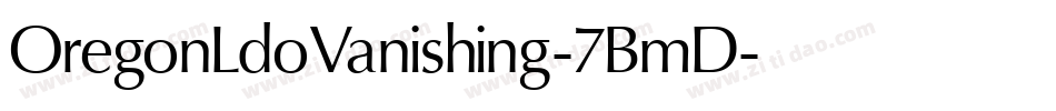 OregonLdoVanishing-7BmD字体转换