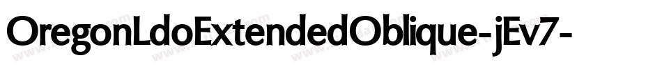 OregonLdoExtendedOblique-jEv7字体转换