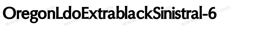 OregonLdoExtrablackSinistral-6Y7v字体转换