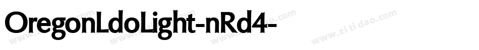OregonLdoLight-nRd4字体转换