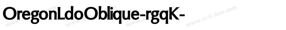 OregonLdoOblique-rgqK字体转换