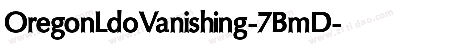 OregonLdoVanishing-7BmD字体转换