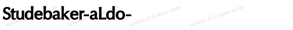 Studebaker-aLdo字体转换