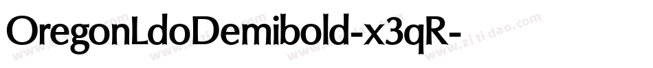 OregonLdoDemibold-x3qR字体转换