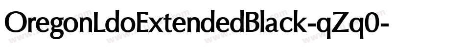 OregonLdoExtendedBlack-qZq0字体转换
